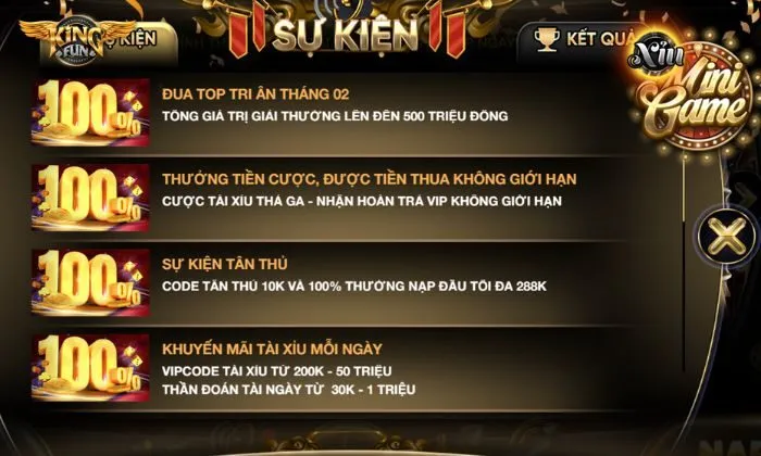 Khuyến mãi cược tài xỉu thả ga, nhận hoàn VIP không giới hạn