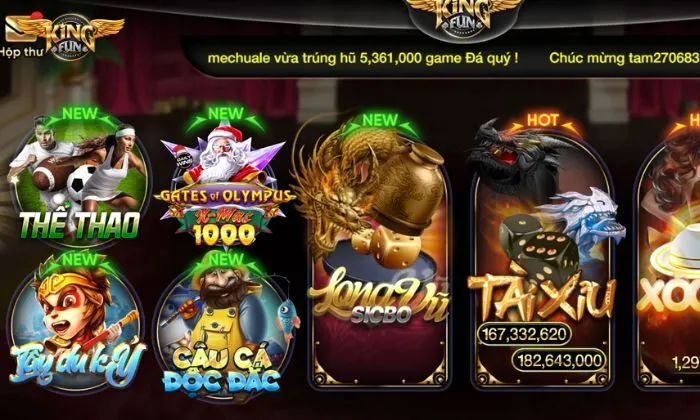 Cổng game Kingfun xanh chín, luôn thu hút đông đảo người chơi